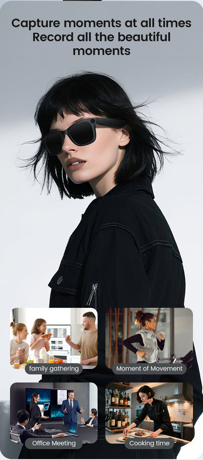 Just Tekk 3-in-1 AI Powered Smart Camera Sunglasses