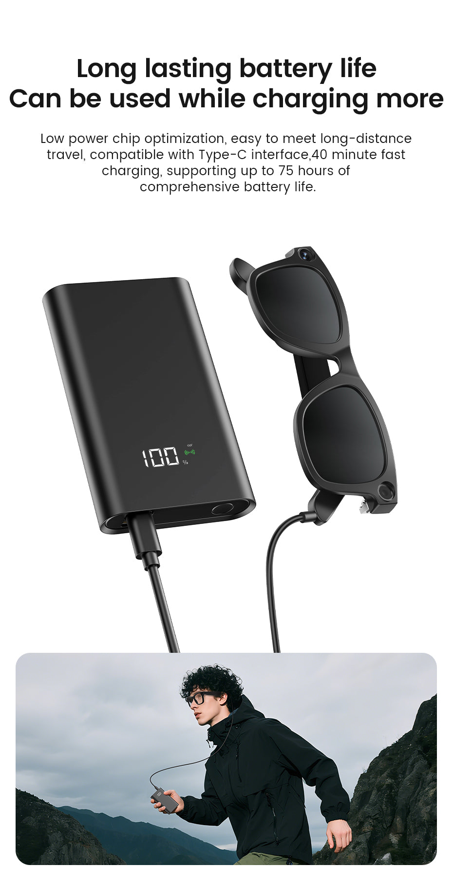 Just Tekk 3-in-1 AI Powered Smart Camera Sunglasses