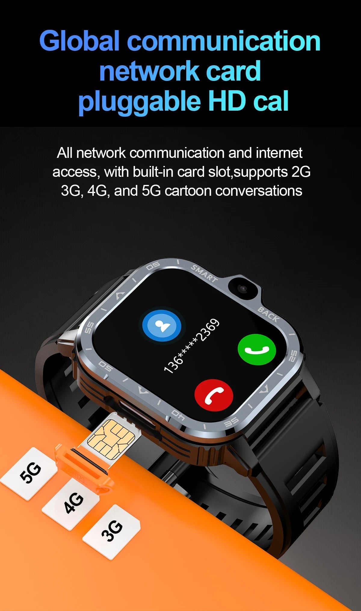The Omnitrix Exclusive 4G Android Smartwatch with Dual Cameras, SIM Support, GPS, and Play Store Access