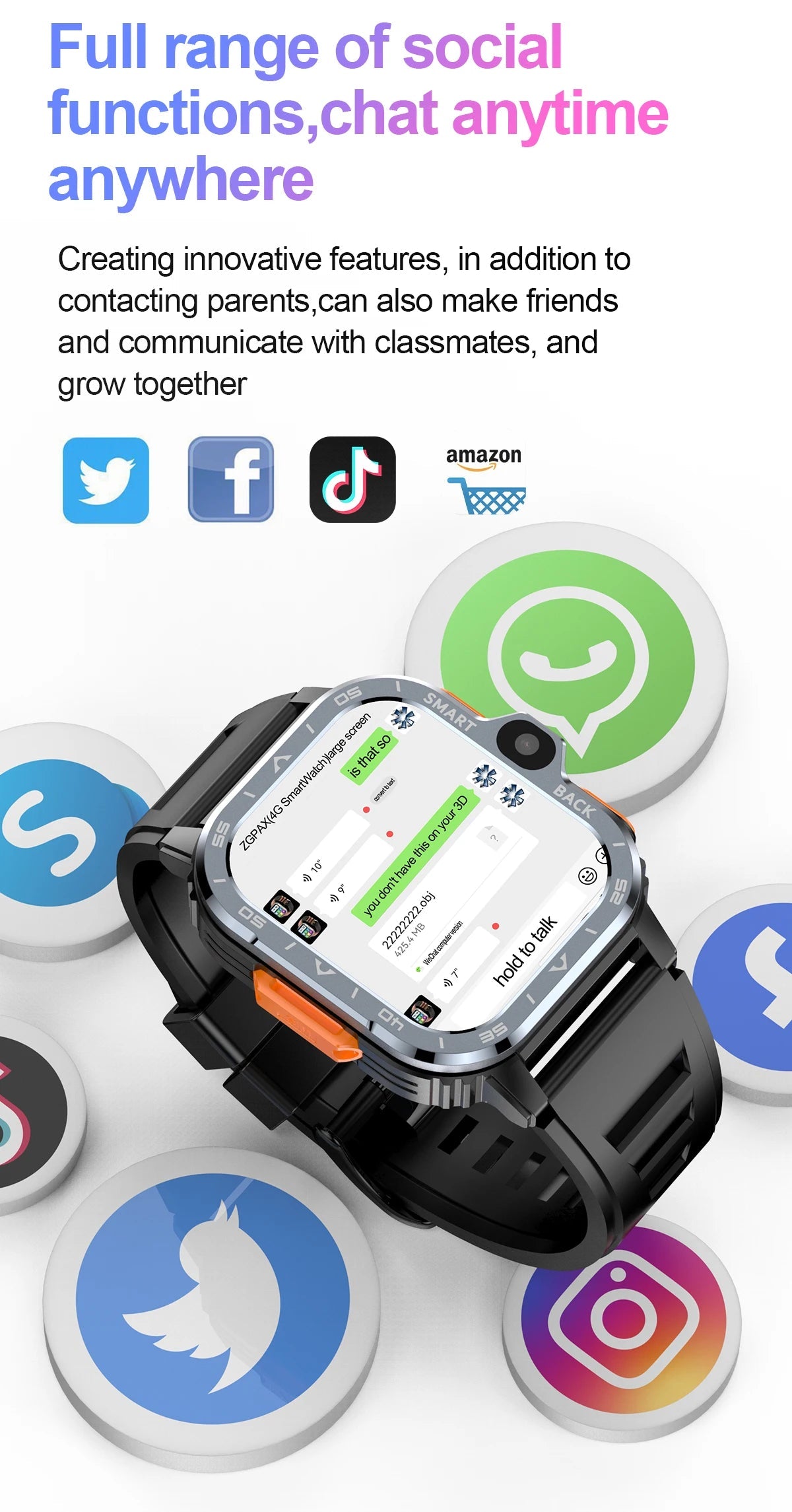 The Omnitrix Exclusive 4G Android Smartwatch with Dual Cameras, SIM Support, GPS, and Play Store Access