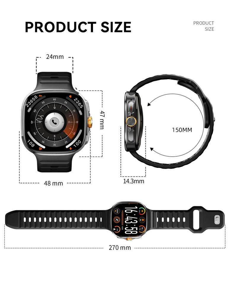 Just Tekk Omnitrix Classic 4G Android Smartwatch with Dual Cameras, SIM Support, GPS, and Play Store Access