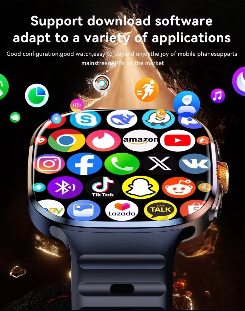 Just Tekk Omnitrix Classic 4G Android Smartwatch with Dual Cameras, SIM Support, GPS, and Play Store Access