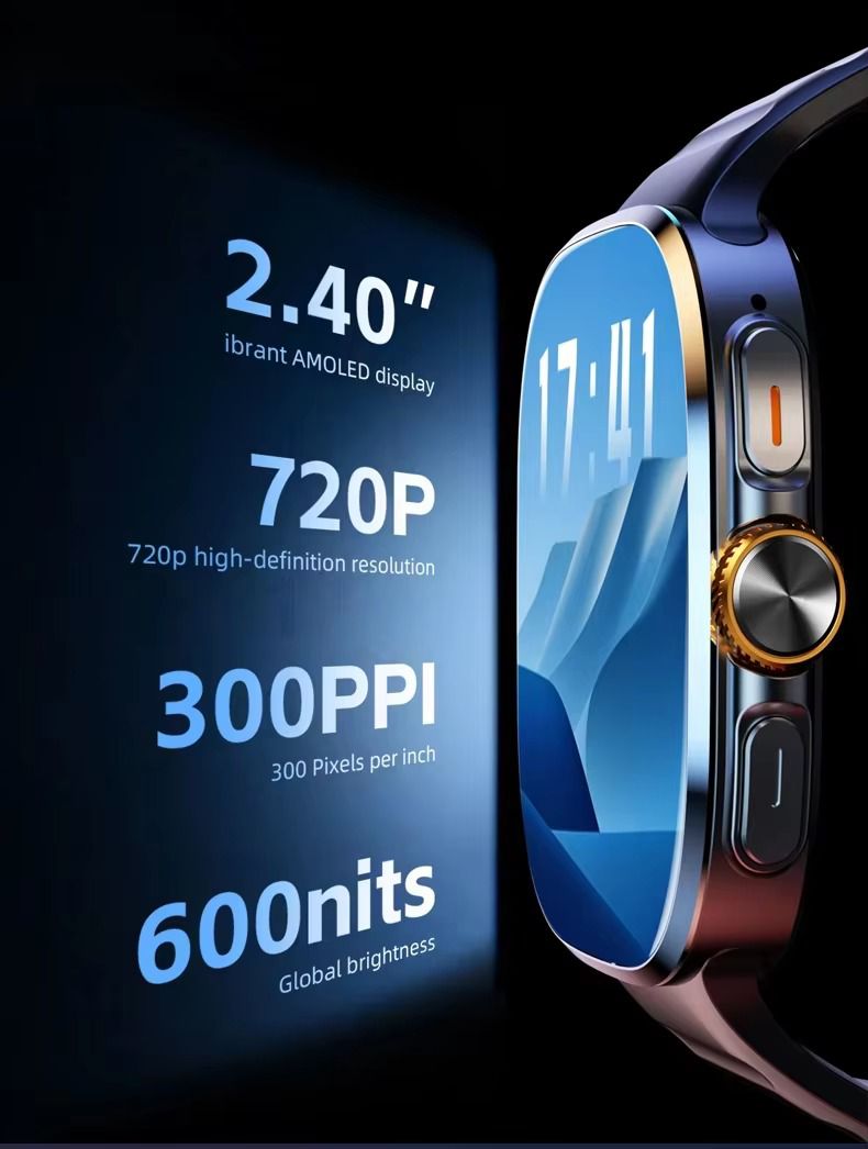 Just Tekk Omnitrix Classic 4G Android Smartwatch with Dual Cameras, SIM Support, GPS, and Play Store Access