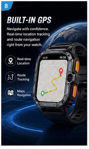 VoltEdge - The 4G Android Smartwatch That Puts a Smartphone on Your Wrist With Dual Cameras SIM Support, GPS, and Play Store Access