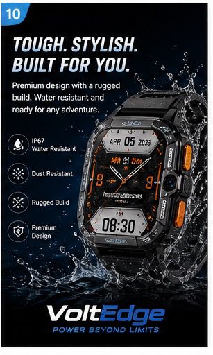 VoltEdge - The 4G Android Smartwatch That Puts a Smartphone on Your Wrist With Dual Cameras SIM Support, GPS, and Play Store Access