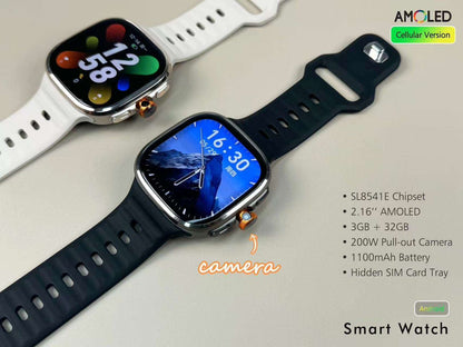 Just Tekk Omnitrix Classic 4G Android Smartwatch with Dual Cameras, SIM Support, GPS, and Play Store Access
