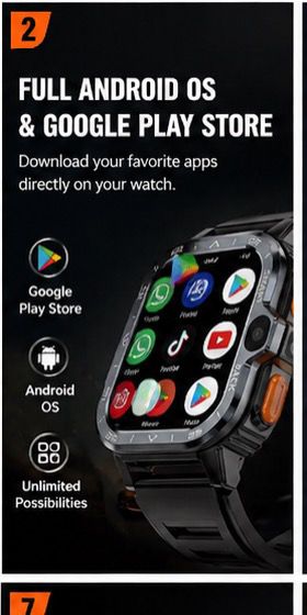 The Budget Beast X 4G Android Smartwatch With Dual Cameras, SIM Support, GPS, and Play Store Access
