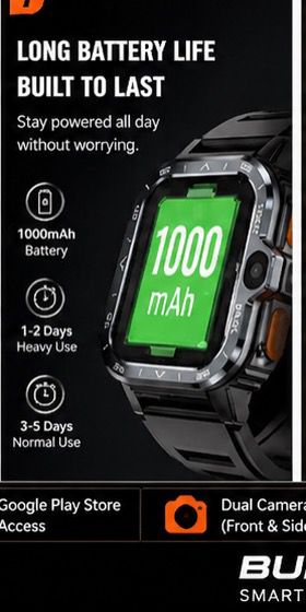 The Budget Beast X 4G Android Smartwatch With Dual Cameras, SIM Support, GPS, and Play Store Access