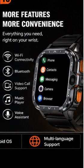 The Budget Beast X 4G Android Smartwatch With Dual Cameras, SIM Support, GPS, and Play Store Access
